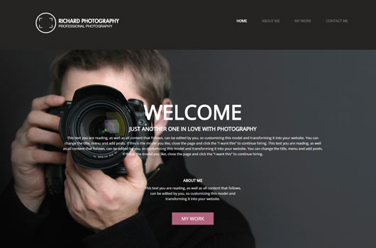 Photographer template